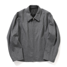 ssstein / シュタイン | WOOL CASHMERE ZIP SHORT JACKET - Gray