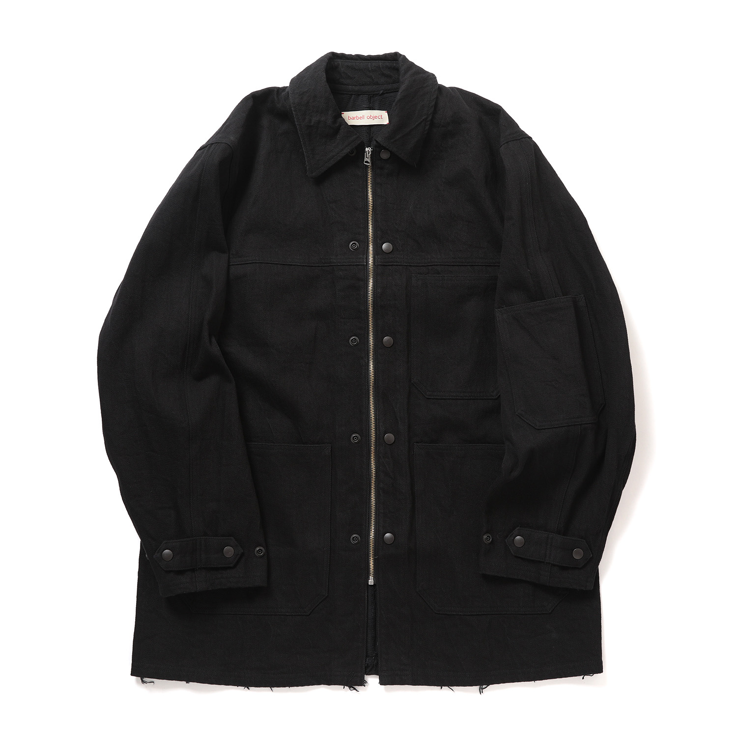 barbell object / バーベルオブジェクト | denim coverall - Black