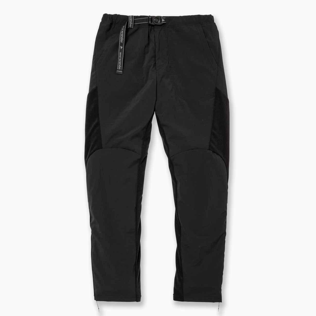 and wander / アンドワンダー | fleece base pants - Black | 通販
