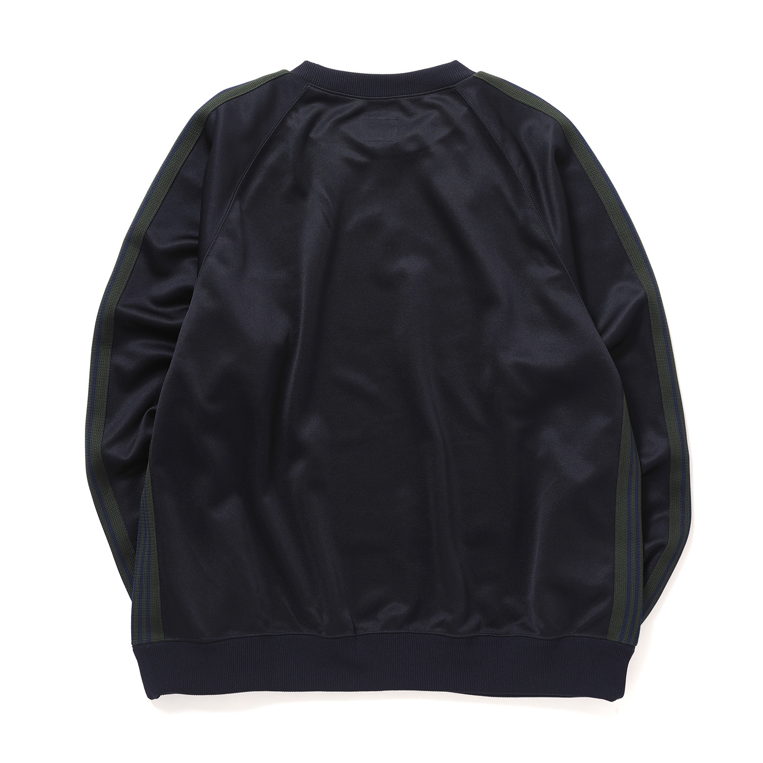 Needles / ニードルズ | Track Crew Neck Shirt - Poly Smooth - Navy