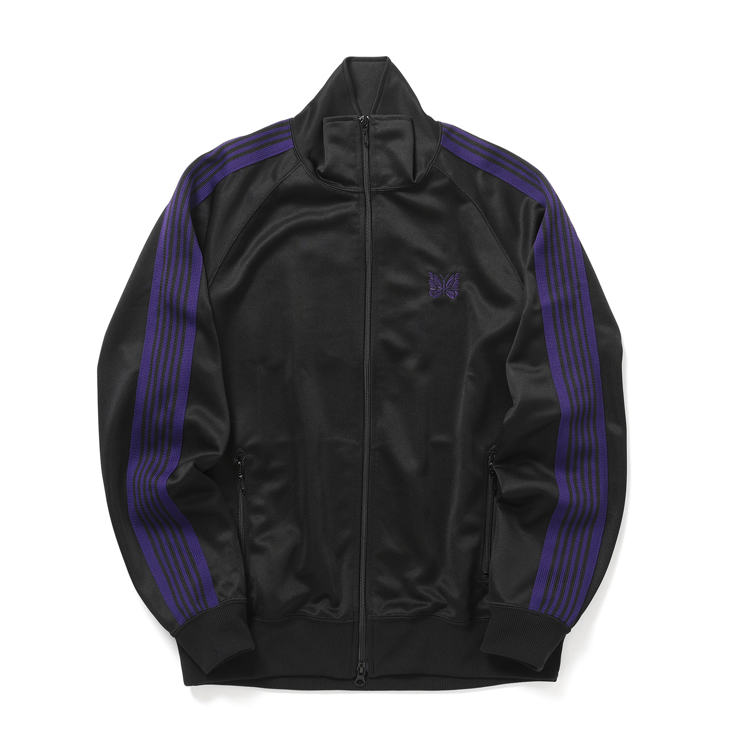 Needles / ニードルズ | Track Jacket - Poly Smooth - Black | 通販