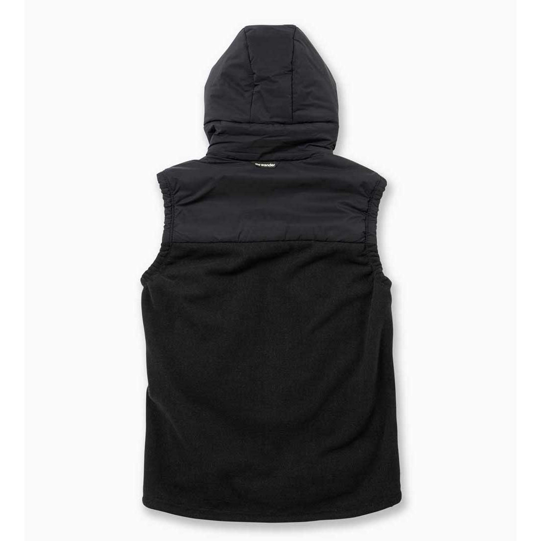 and wander / アンドワンダー | top fleece vest - Black | 通販