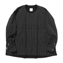 S.F.C Stripes For Creative / エスエフシー | STRIPE CREWNECK SHIRT - Black