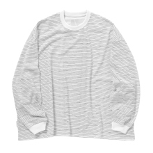 S.F.C Stripes For Creative / エスエフシー | SUPER BIG LS TEE (SIDE STRIPE TECH) - White
