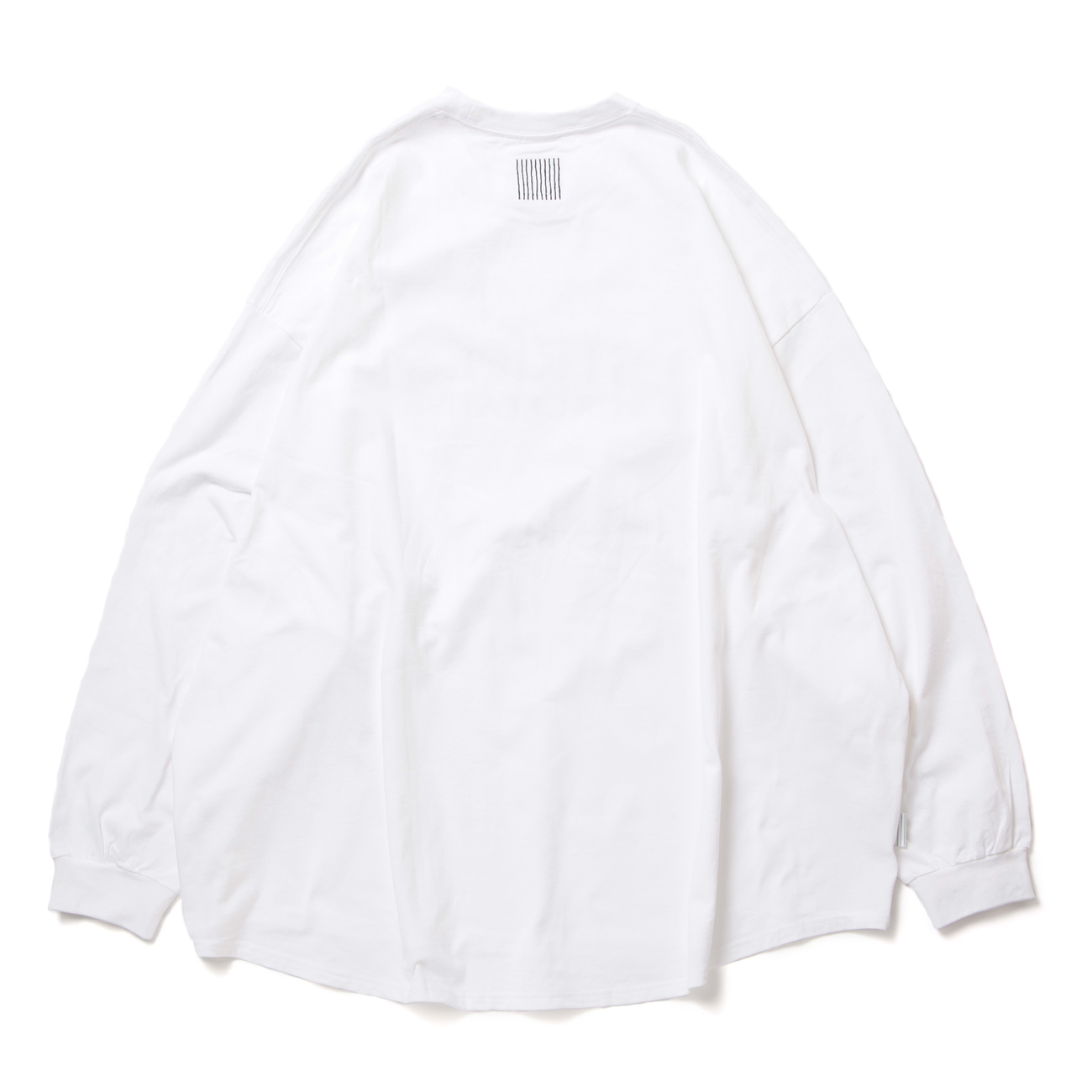 SUPER BIG ROUND LS TEE - White