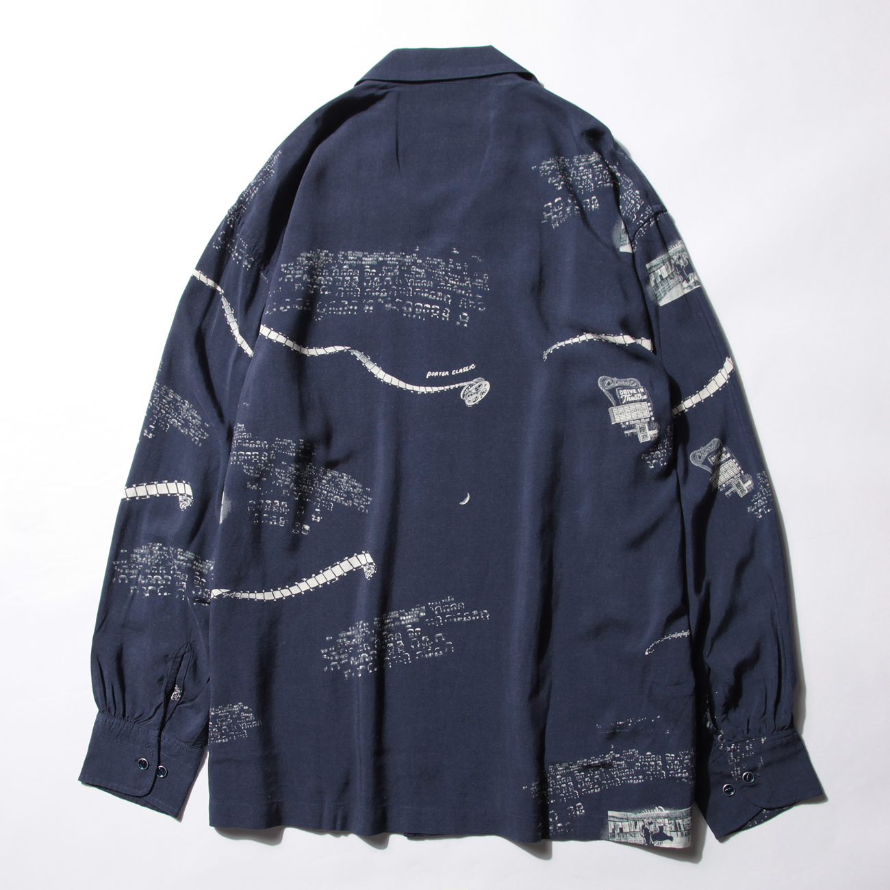 ALOHA LONG SHIRT - Navy