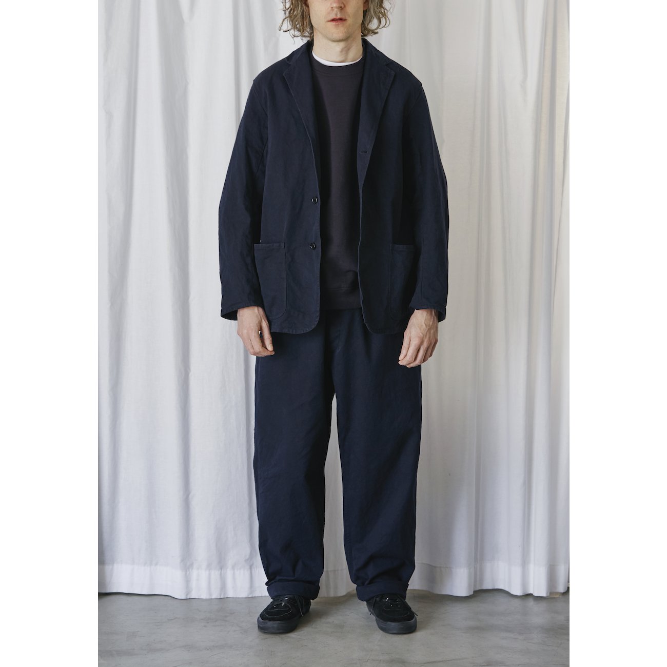 COMOLI / コモリ | コットンツイル ジャケット - Navy | 通販 - 正規