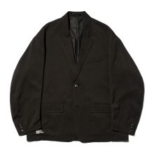 WOOLY TWILL JACKET - Black
