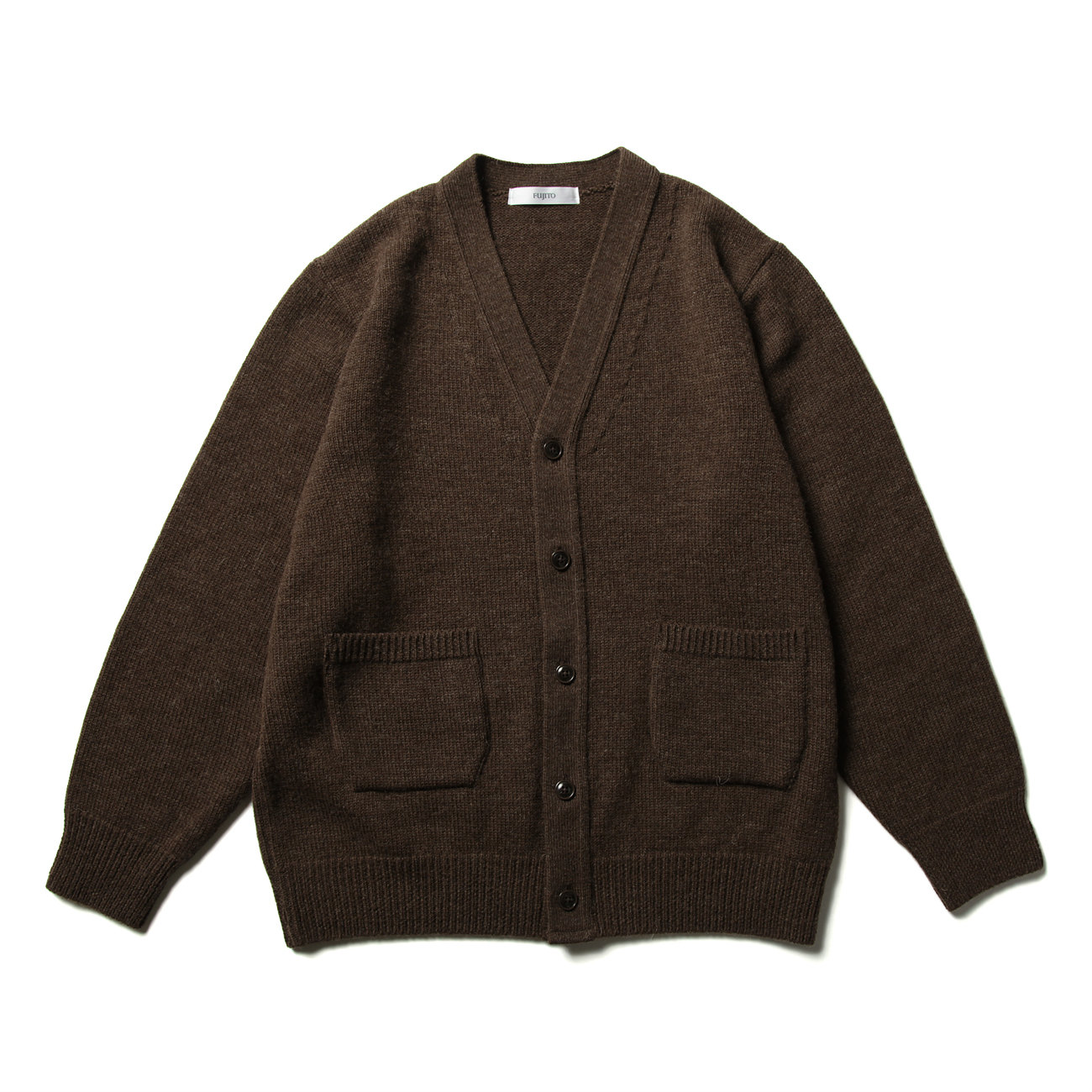 春の新作シューズ満載 FUJITO cashmere cardigan カシミアカーディガン