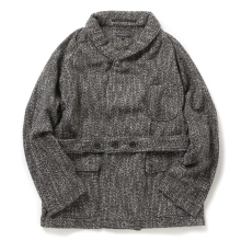 ENGINEERED GARMENTS / エンジニアドガーメンツ | Smoking Jacket - Wool Homespun - Brown / Black