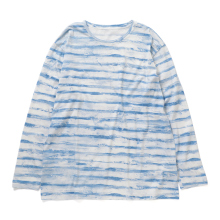 Porter Classic / ポータークラシック | ARTIST BORDER LONG SLEEVE SHIRT - Blue