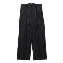 URU / ウル | WOOL PONCH - 1 TUCK PANTS - Navy