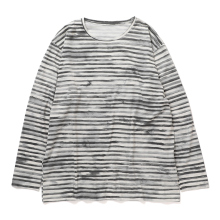 Porter Classic / ポータークラシック | ARTIST BORDER LONG SLEEVE SHIRT - Black