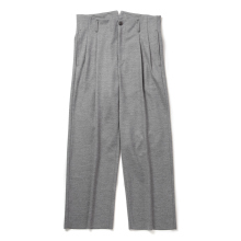 URU / ウル | WOOL PONCH - 1 TUCK PANTS - Gray