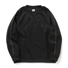 South2 West8 / サウスツーウエストエイト | Trainer Crew Neck Shirt - Poly Smooth - Black