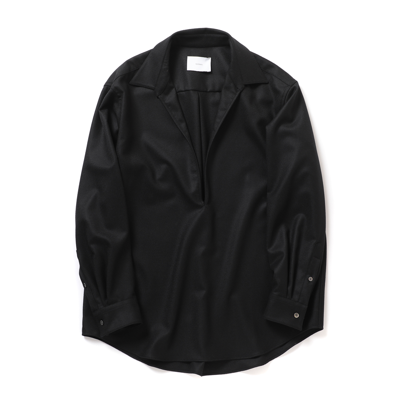 ssstein / シュタイン | WOOL FLANNEL OVERSIZED SKIPPER SHIRT