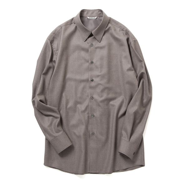 AURALEE / オーラリー | SUPER LIGHT WOOL SHIRT (メンズ) - Top
