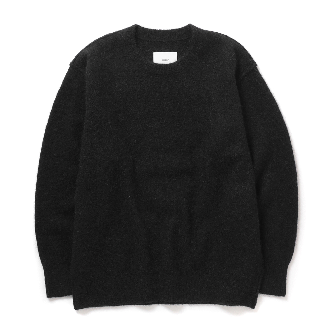 ssstein / シュタイン | WOOL/ALPACA KNIT CREW NECK LS - Black