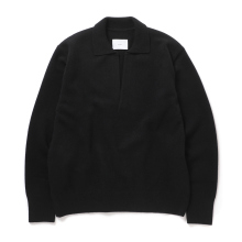 ssstein / シュタイン | EXTRA FINE WOOL WARM KNIT CREW NECK LS - Black