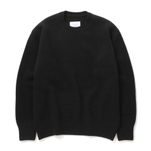 ssstein / シュタイン | EXTRA FINE WOOL WARM KNIT CREW NECK LS - Black