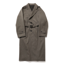 ssstein / シュタイン | OVERSIZED PEAK LAPEL COAT - Taupe