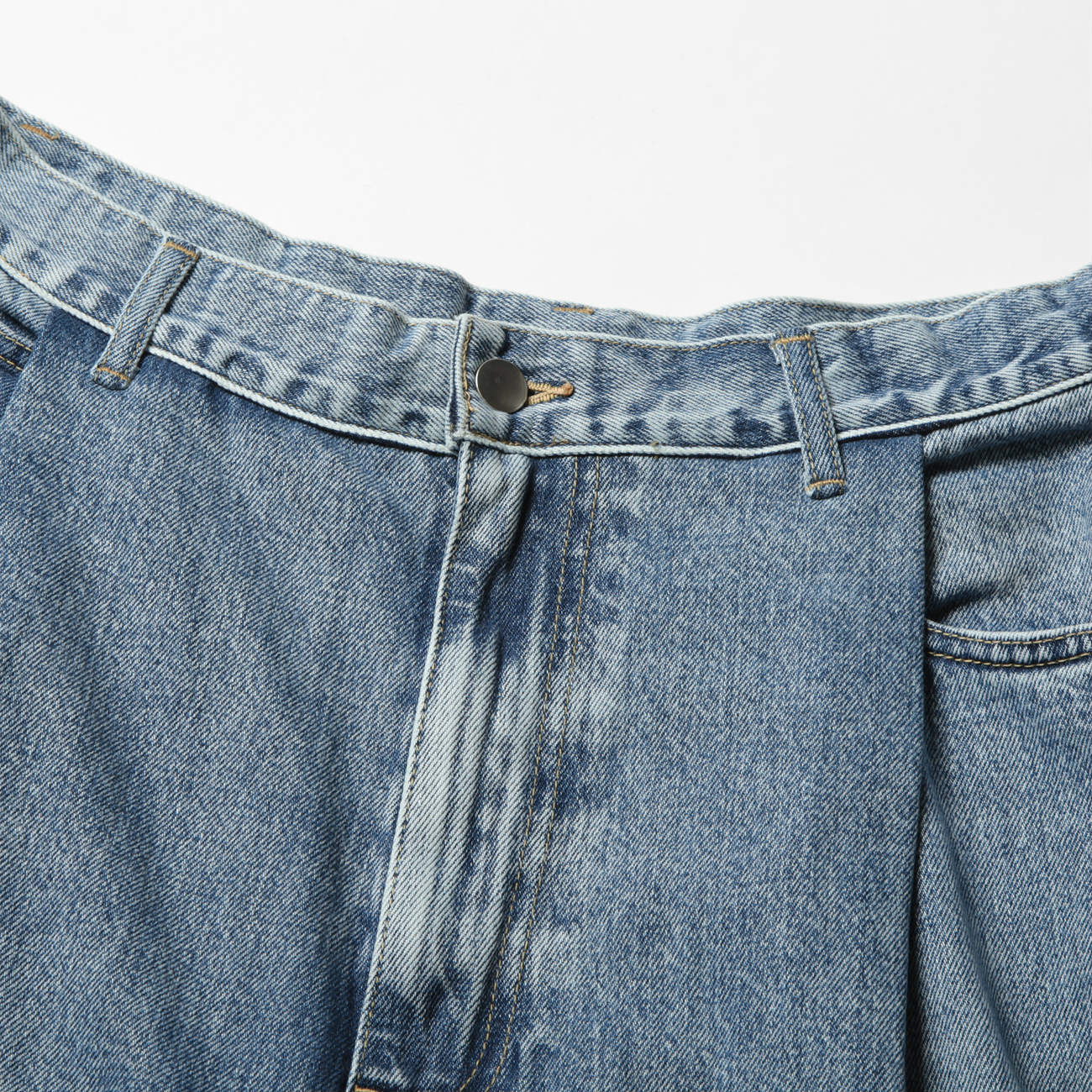 URU / ウル | COTTON DENIM / TUCK PANTS - Indigo | 通販