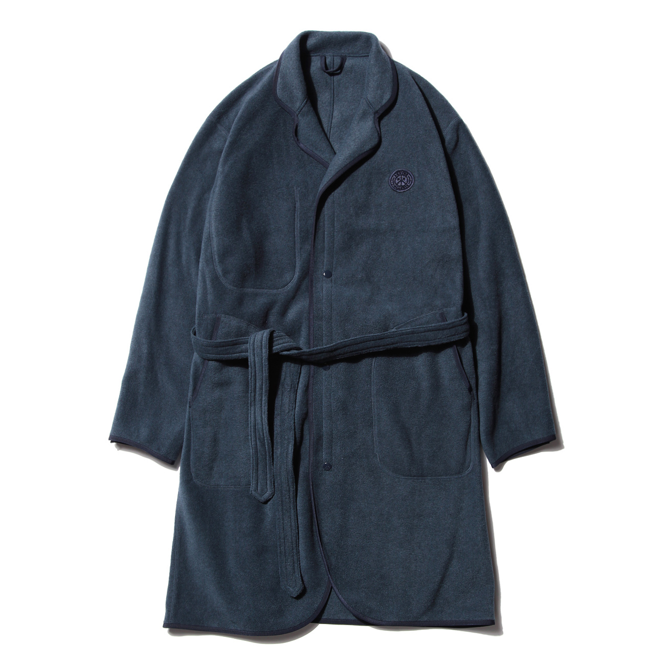 ジャケット・アウター Porter Classic - FLEECE GOWN COAT - NAVY Porter Classic - FLEECE GOWN COAT - NAVY