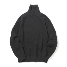 crepuscule / クレプスキュール | Cotton Cashmere Turtle Neck - C.Gray