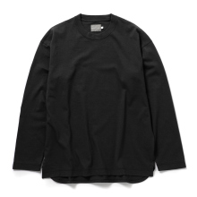 CURLY / カーリー | AGED COTTON TEE (L/S) - Black