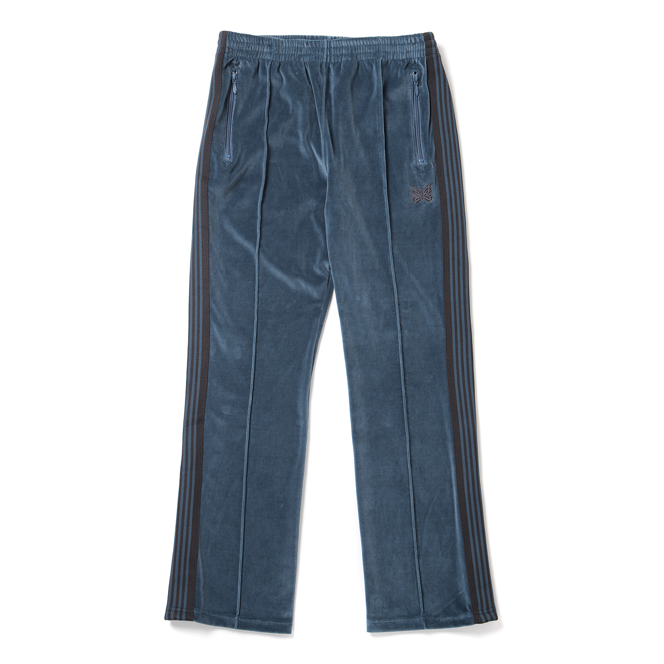 Needles / ニードルズ | Narrow Track Pant - C/Pe Velour - Smoke
