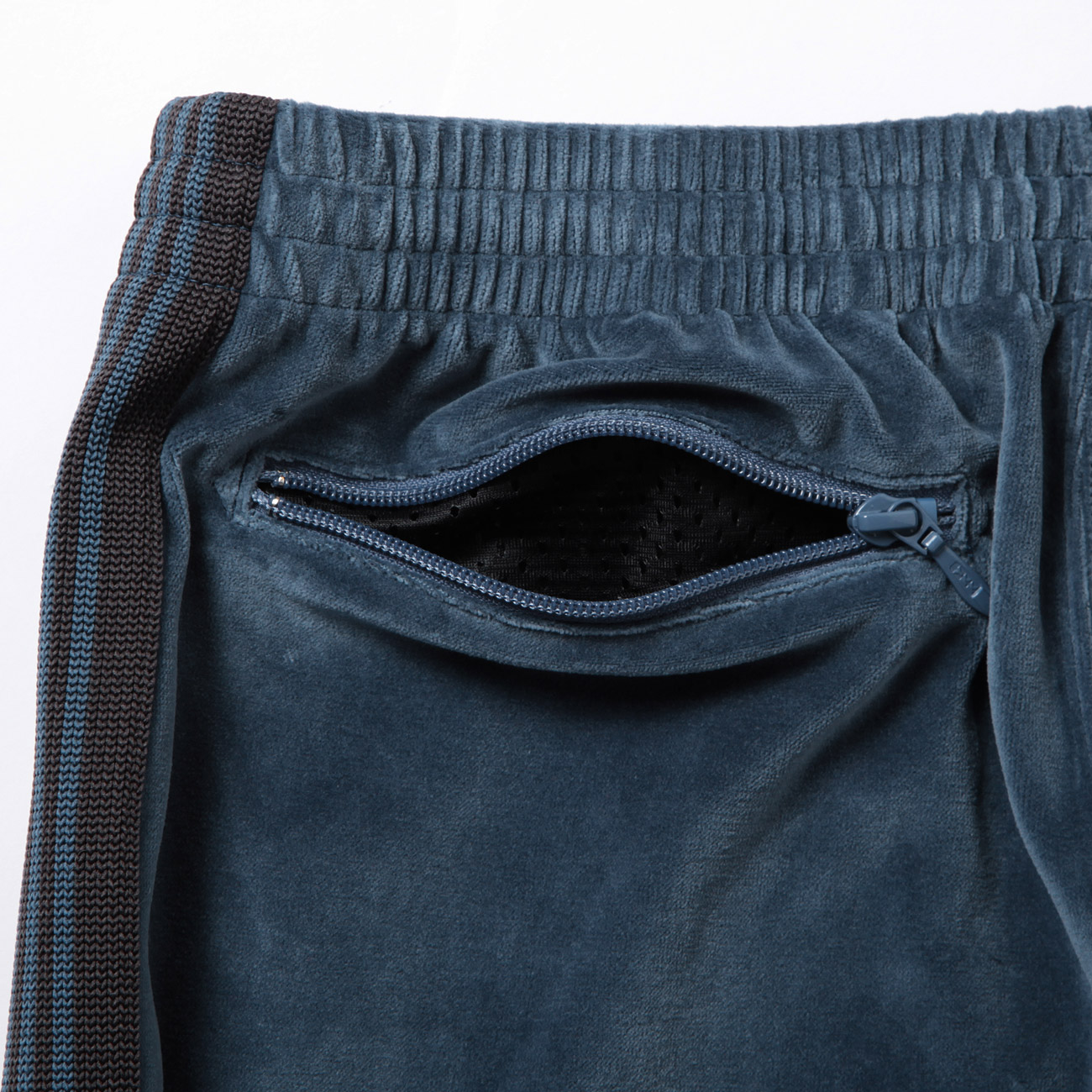 Needles / ニードルズ | Narrow Track Pant - C/Pe Velour - Smoke