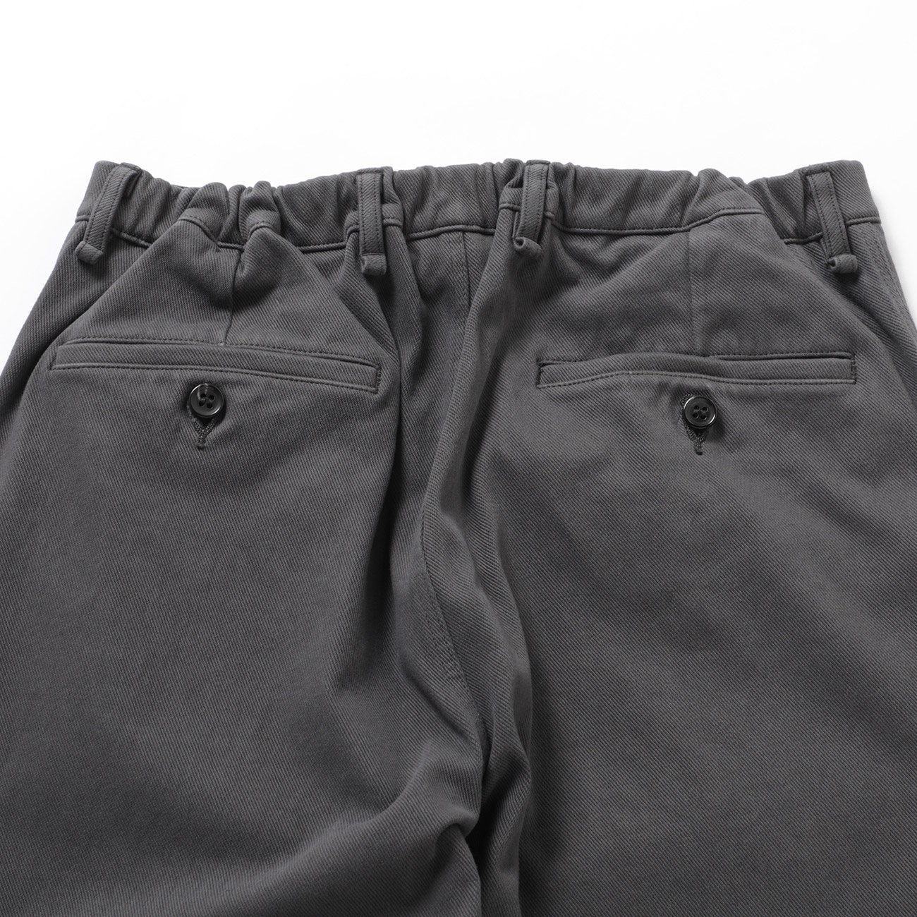 クレこり CURLY / カーリー | DENIM 1TUCK EZ TAPERED PANTS - Slate Gray