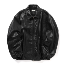 YOKE / ヨーク | Calf Leather Sports Jacket - Black
