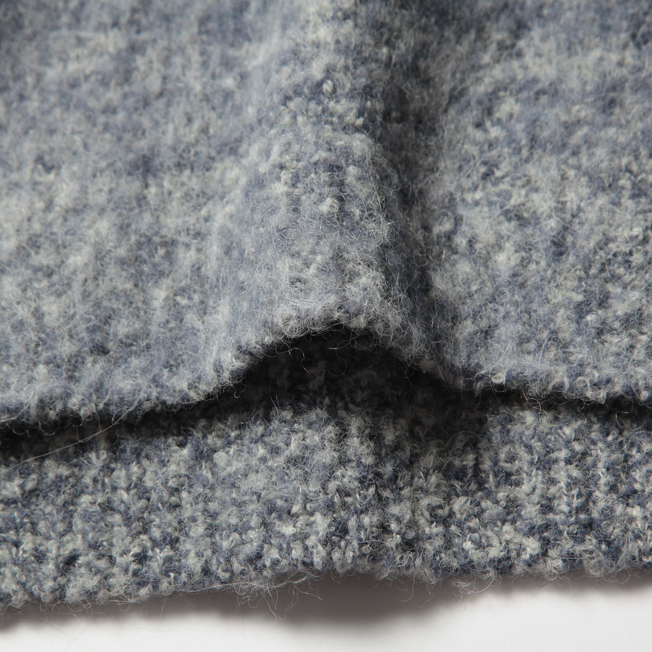 WOOL ALPACA FELT KNIT KNIT P/O (メンズ) - Mix Dark Blue