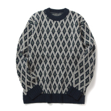 Needles / ニードルズ | Crew Neck Sweater - Shetland - Navy