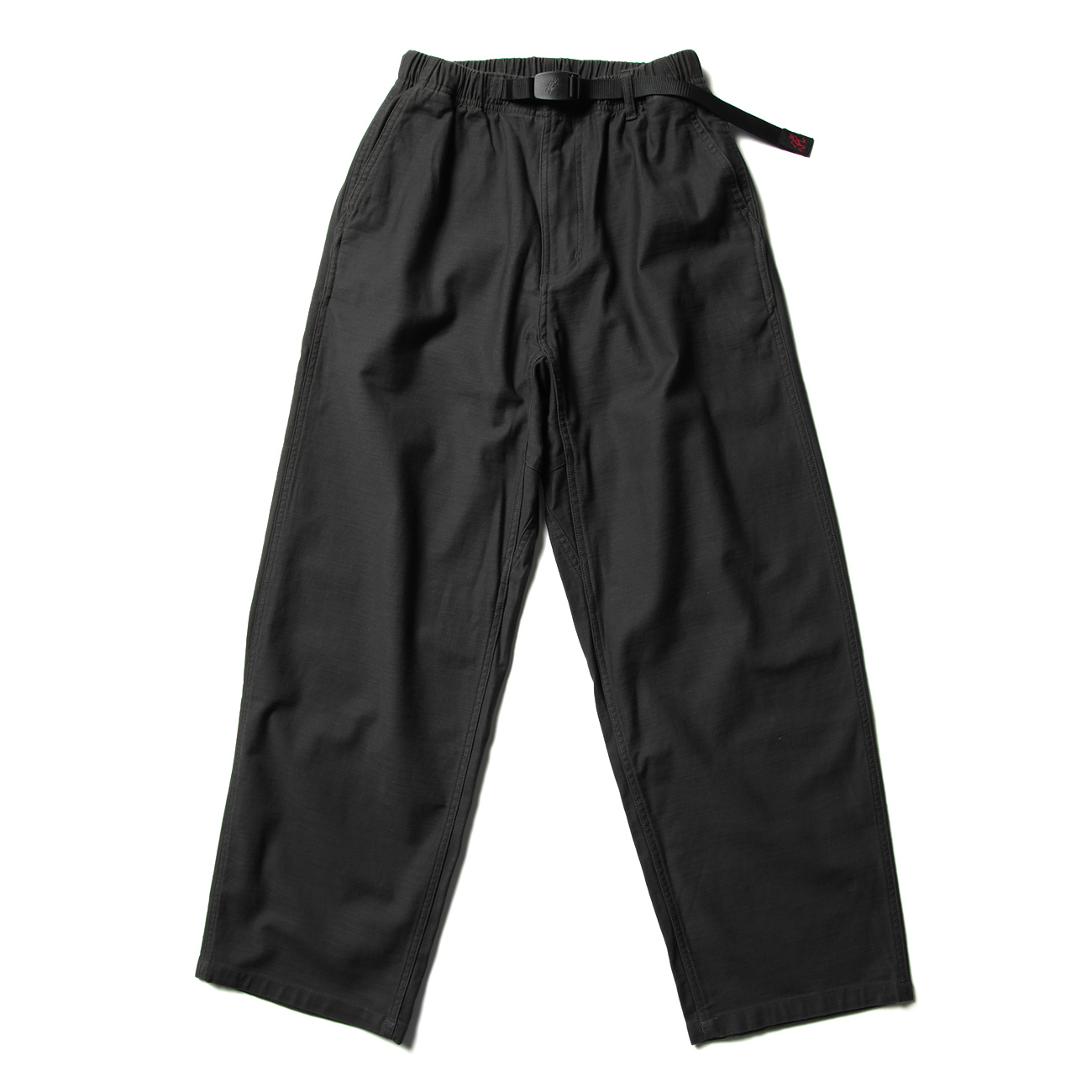 チノパンツ Gramicci Wide Pants Black GMP-21F015_Black セール】Gramicci/グラミチ WIDE PANTS ワイドパンツ ベルトロゴ