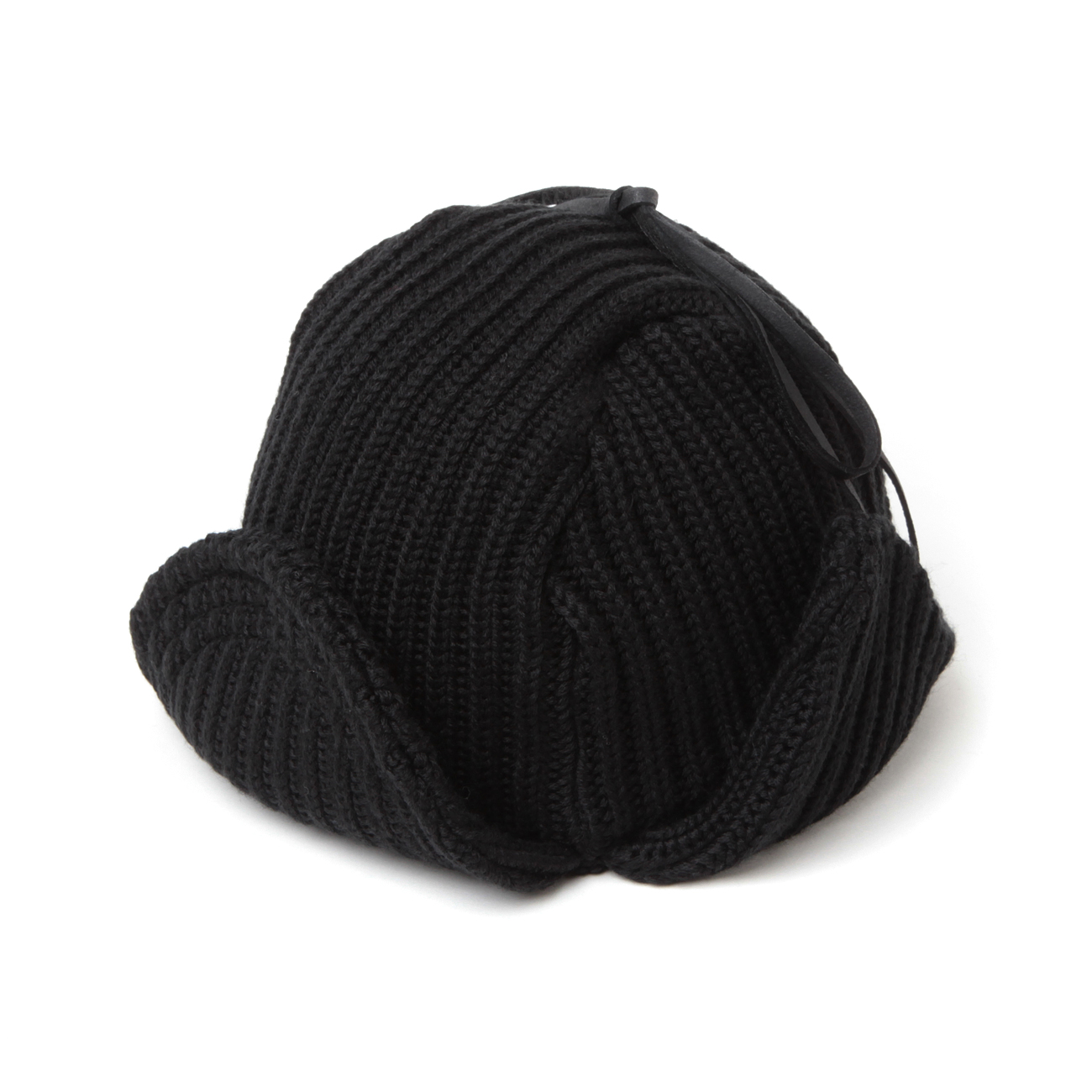 Bomber Cap - W/A Knit - Black