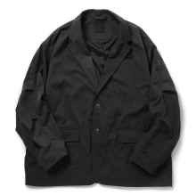 TECH LOOSE 2B JACKET TWILL - Black