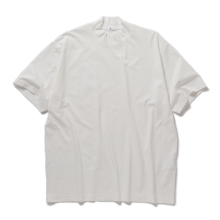 Y / ワイ (YLEVE / イレーヴ) | ORGANIC COTTON JERSEY MOCK NECK S/S T - White