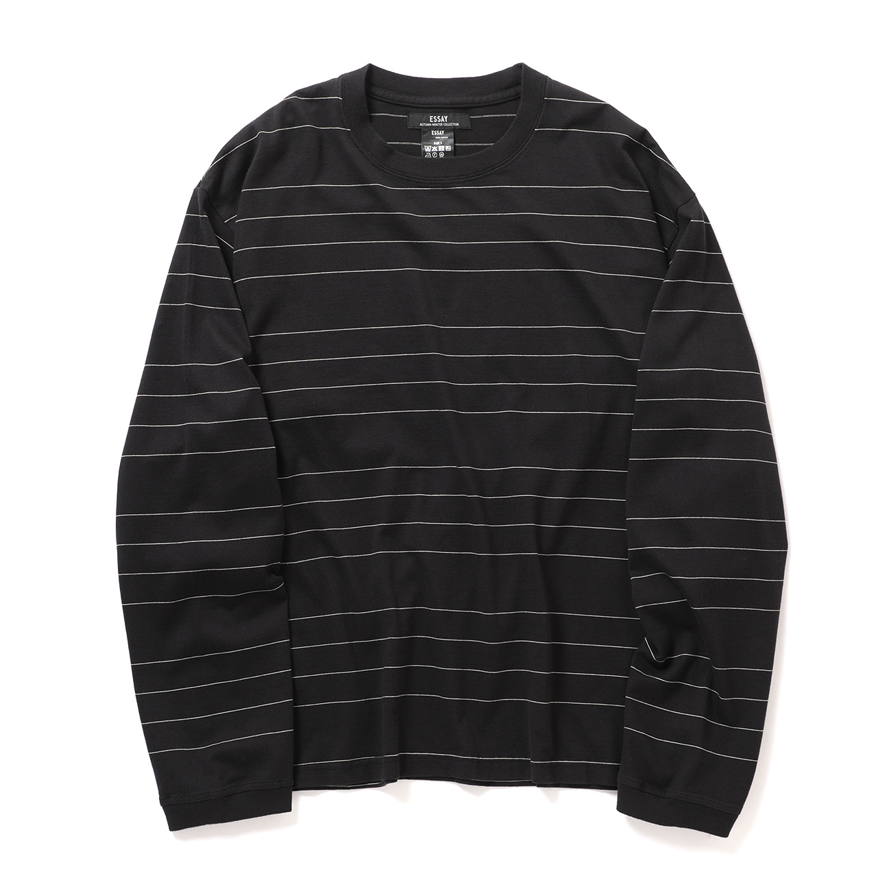 ESSAY / エッセイ | TS-2 ORIGINAL PIN STRIPE L/S T-SHIRT - Solid