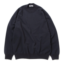 Y / ワイ (YLEVE / イレーヴ) | ORGANIC COTTON BLEND HEAVY WEIGHT FLEECE CREW NECK - Navy
