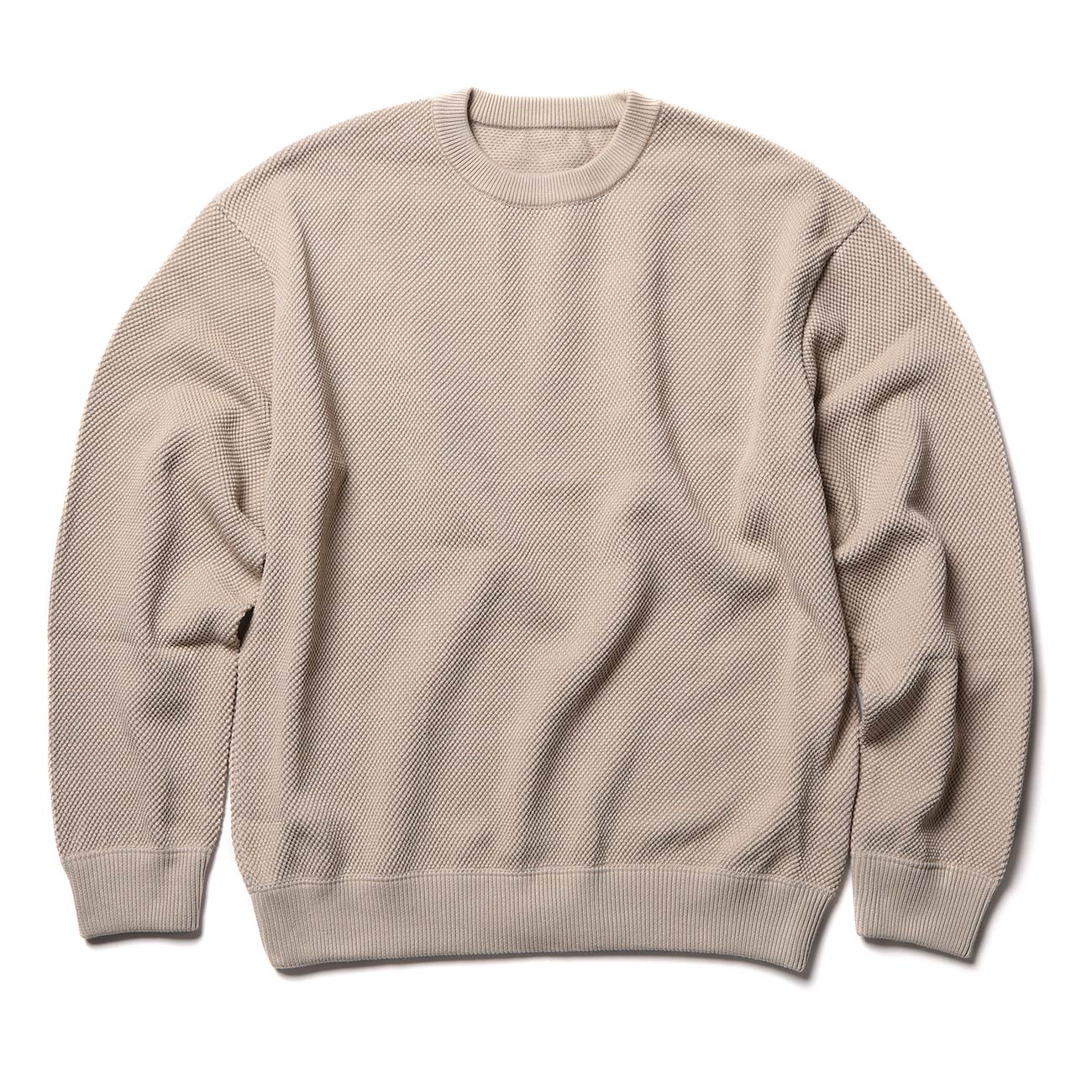 Crepuscule クレプスキュール Moss Stitch L S Sweat Beige 通販 正規取扱店 Collect Store コレクトストア