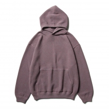 crepuscule / クレプスキュール | Moss stitch hoodie - Purple