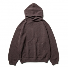 crepuscule / クレプスキュール | Moss stitch hoodie - Burgundy