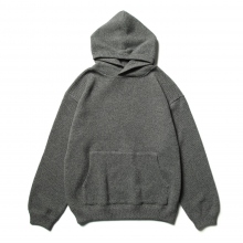 crepuscule / クレプスキュール | Moss stitch hoodie - Black