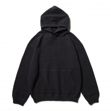 crepuscule / クレプスキュール | Moss stitch hoodie - Navy
