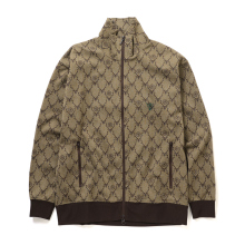 South2 West8 / サウスツーウエストエイト | Trainer Jacket - Poly Jq. / Skull&Target - Brown