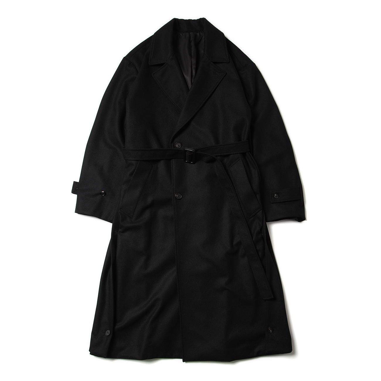 stein / シュタイン | OVERSIZED LAYERED SINGLE COAT - Black ...