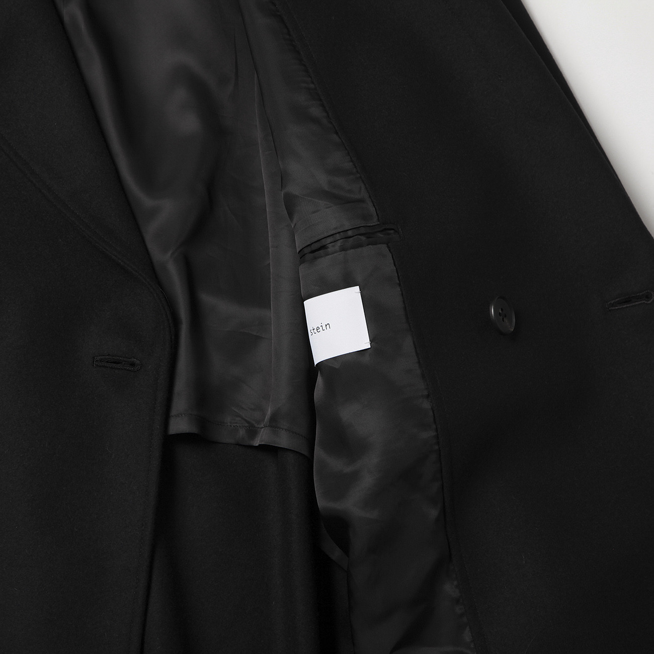 stein / シュタイン | OVERSIZED LAYERED SINGLE COAT - Black | 通販