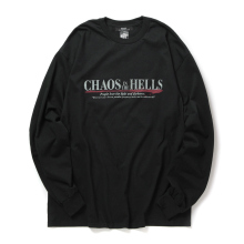 ESSAY / エッセイ | TS-2 BLACK OVERSIZED LONG T-SHIRT - Chaos